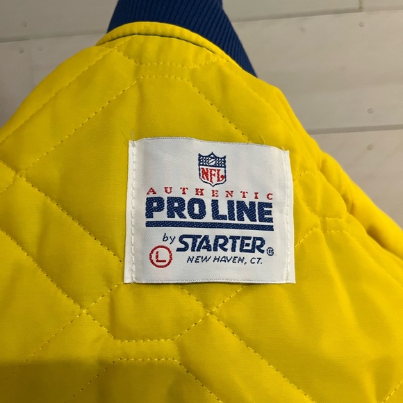 LA Rams Vintage Los Angeles Rams Starter Jacket 90s NFL Satin Bomber. EUC - Picture 7 of 8